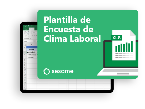 mockup clima laboral plantilla